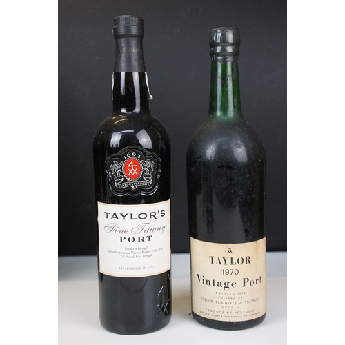 413 - Alcohol - Taylor's Late Bottled vintage port 2004, 75cl boxed, Taylor's Fine Tawny Port, Quinta De T... 