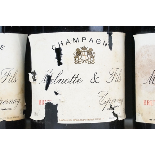 414 - Alcohol - Melnotte & Fils Champagne, Epernay, France 1500ml Magnum x 5 bottles