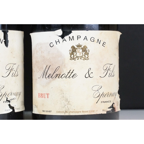 414 - Alcohol - Melnotte & Fils Champagne, Epernay, France 1500ml Magnum x 5 bottles