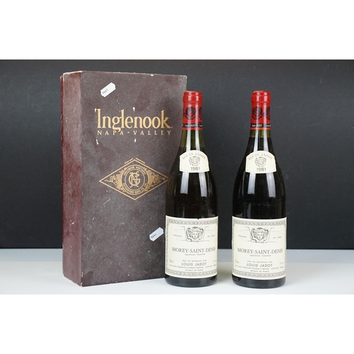 417 - Alcohol - two bottles of Louis Jadot, Morey-Saint-Denis, 1981, 75cl (2)