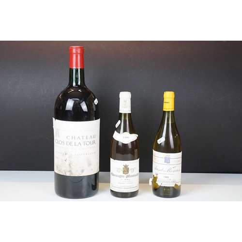 430 - Alcohol - double magnum of Grand Vin de Bordeaux, Chateau Clos De La Tour, wine, 2001, 3l, together ... 