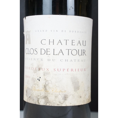 430 - Alcohol - double magnum of Grand Vin de Bordeaux, Chateau Clos De La Tour, wine, 2001, 3l, together ... 