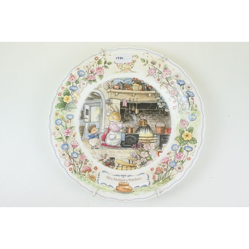 85 - Selection of Wedgwood Foxwood Tales plates to include The Foxwood Library, Mrs Rabbit's Kitchen, Mr ... 