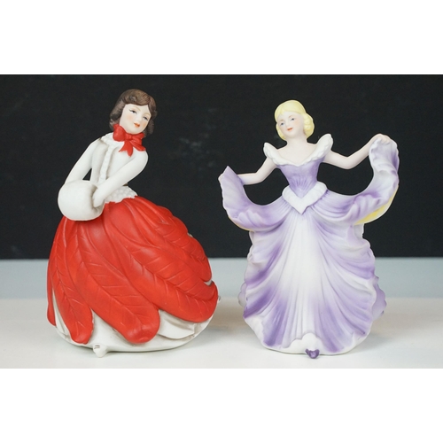 101 - Large assortment of ceramics to include 'The flower maidens of the year' figurines, 12 total, four C... 