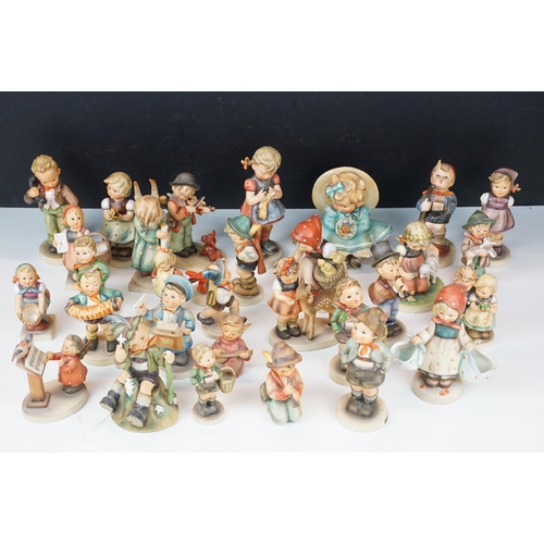 104 - Quantity of Goebel W.German figurines to include Brother, mountaineer, postman, serenade, friends, a... 