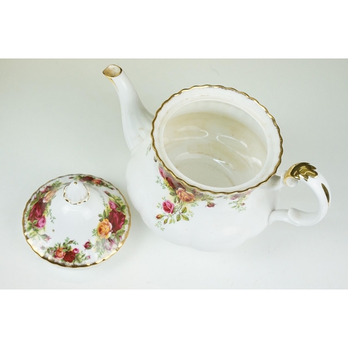 105 - Collection of Royal Albert 'Old Country Roses' China tea service items to include teapot, milk jug, ... 