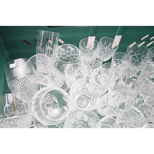 110 - Crystal glass wares to include Edinburgh, Corbett, Webb, Brierly, Riedel and others, some boxed sets... 