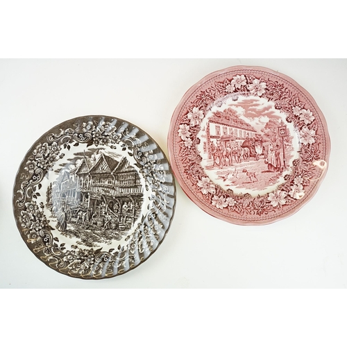 111 - Quantity of ceramics to include Royal Tudor ware plates, large Myott Son & co 'Rosemary' platter, Im... 