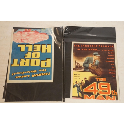 359 - Collection of mid 20th century and later promotional film and adult movie posters to include Massacr... 