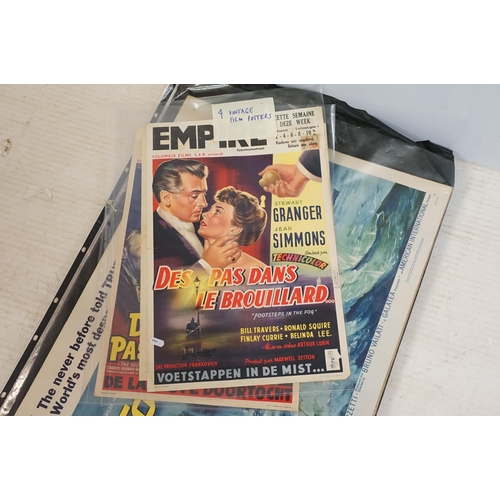 359 - Collection of mid 20th century and later promotional film and adult movie posters to include Massacr... 