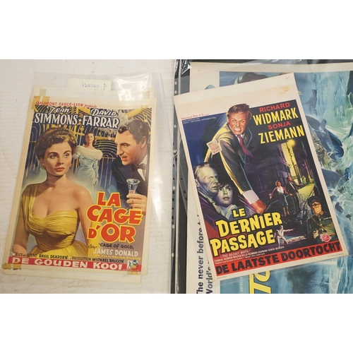 359 - Collection of mid 20th century and later promotional film and adult movie posters to include Massacr... 