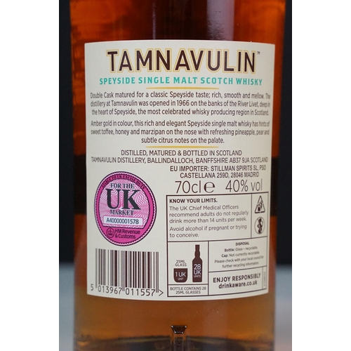 411 - Alcohol - three bottles of Tamnavulin Speyside Single Malt Scotch Whisky, comprising: Sherry Cask Ed... 