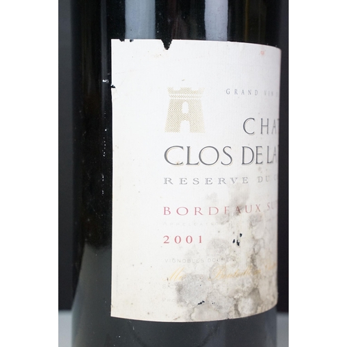 430 - Alcohol - double magnum of Grand Vin de Bordeaux, Chateau Clos De La Tour, wine, 2001, 3l, together ... 