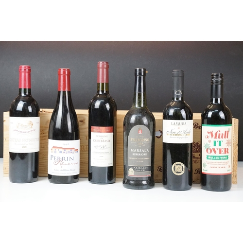 432 - Alcohol - six bottles of wine, to include: Saint-Emilion Grand Cru, 1996, 75cl, Domaine de Curebeass... 