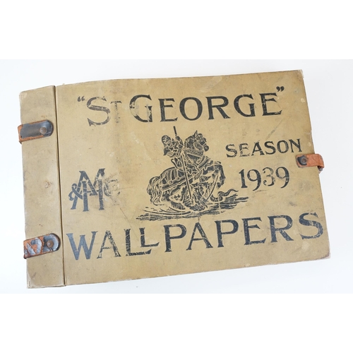 270 - Two 1930's wallpaper sample books dating from 1936 and 1939 including a Strand Art example.