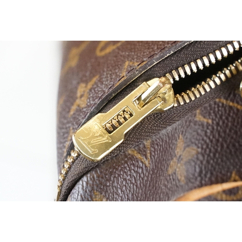 277 - Louis Vuitton Evasion monogram sports bag travel luggage, brass LV hardware, zip top, internal canva... 