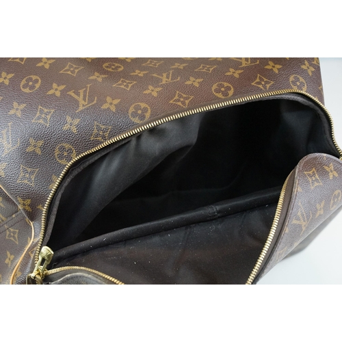 277 - Louis Vuitton Evasion monogram sports bag travel luggage, brass LV hardware, zip top, internal canva... 