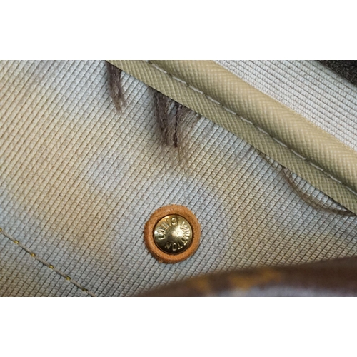 277 - Louis Vuitton Evasion monogram sports bag travel luggage, brass LV hardware, zip top, internal canva... 