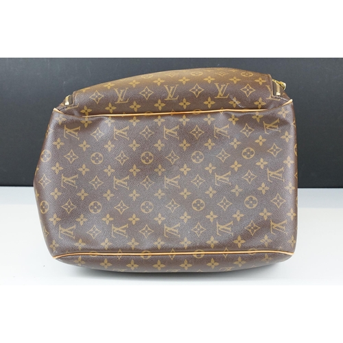 277 - Louis Vuitton Evasion monogram sports bag travel luggage, brass LV hardware, zip top, internal canva... 