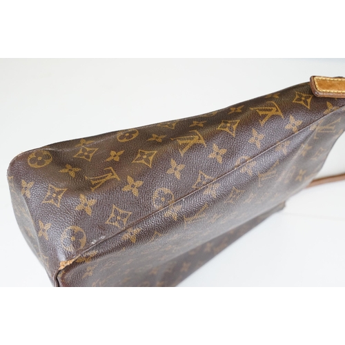 279 - Louis Vuitton Monogram Looping shoulder bag, leather single shoulder strap, brass LV hardware, zippe... 