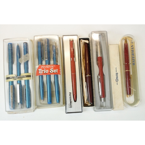 284 - A large collection of vintage pens and propelling pencils to include Parker, Conway Stewart and Wate... 