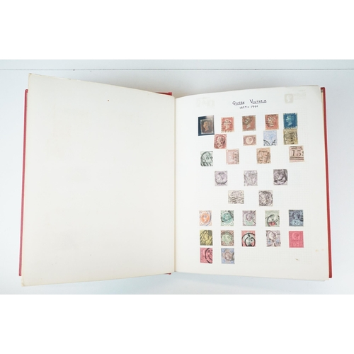 294 - A collection of mainly British stamps contained within an album to include a selection of Queen Vict... 