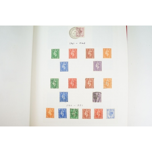 294 - A collection of mainly British stamps contained within an album to include a selection of Queen Vict... 