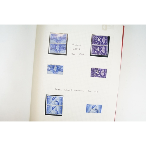 294 - A collection of mainly British stamps contained within an album to include a selection of Queen Vict... 