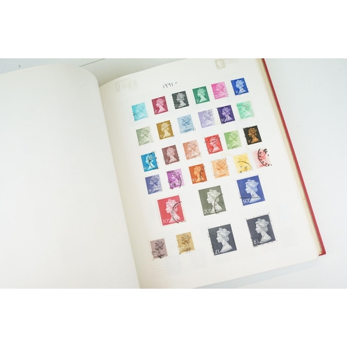 294 - A collection of mainly British stamps contained within an album to include a selection of Queen Vict... 