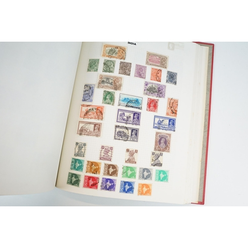 294 - A collection of mainly British stamps contained within an album to include a selection of Queen Vict... 