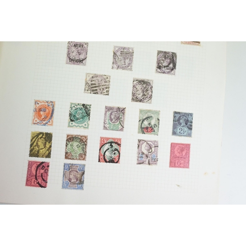 294 - A collection of mainly British stamps contained within an album to include a selection of Queen Vict... 