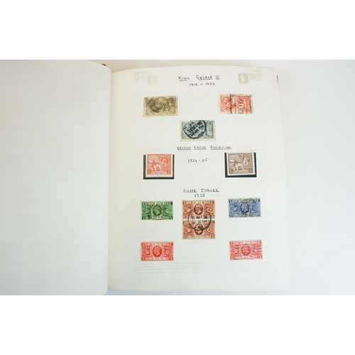 294 - A collection of mainly British stamps contained within an album to include a selection of Queen Vict... 