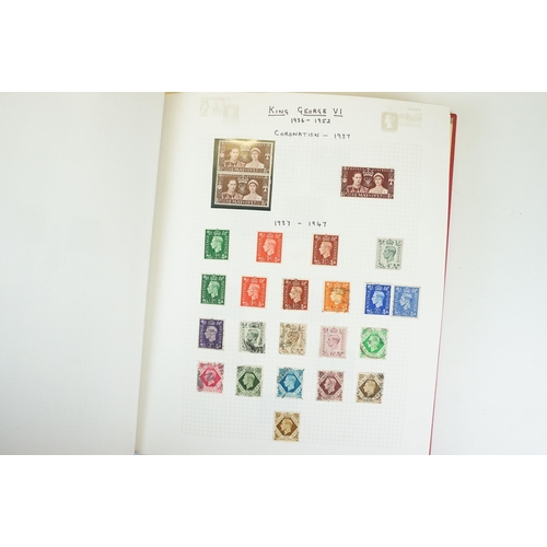 294 - A collection of mainly British stamps contained within an album to include a selection of Queen Vict... 