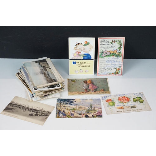 296 - Collection of over 100 postcards dating from 1904 onwards including Mabel Lucie Atwell, black & whit... 