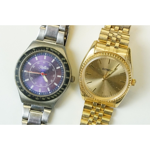 304 - A small collection of gents wristwatches to include Casio, Sekonda and Pulsar examples.