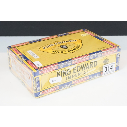 314 - A sealed box of King Edward Imperial cigars, box contained fifty cigars.