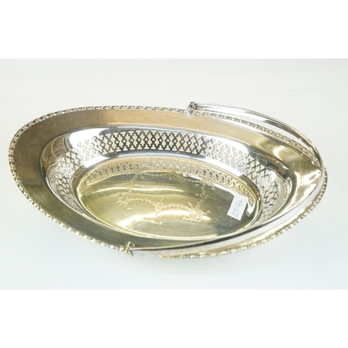 375 - Silver plate selection of five service dishes and trays to include Mappin Brothers examples