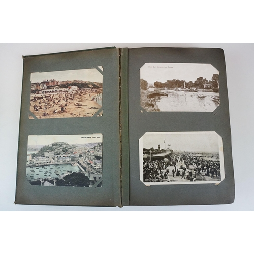 340 - A large collection of early to mid 20th century postcards to include topographical, transportation, ... 