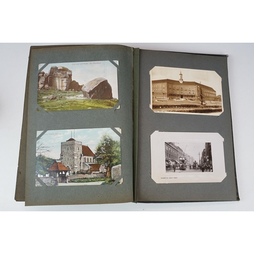 340 - A large collection of early to mid 20th century postcards to include topographical, transportation, ... 