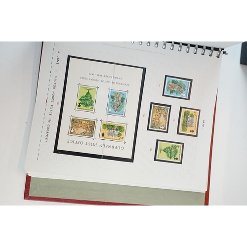 344 - A collection of Channel Island stamps to include mint examples, first day covers and presentation pa... 