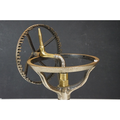 448 - Victorian cast iron pluviette lawn sprinkler, H 44cm