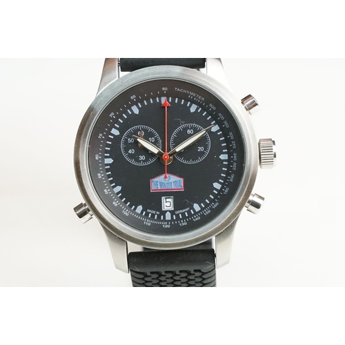 267 - Original January 2001, 'The Winter Trial' car no 87 wristwatch with stop watch chronograph buttons (... 