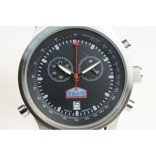 267 - Original January 2001, 'The Winter Trial' car no 87 wristwatch with stop watch chronograph buttons (... 