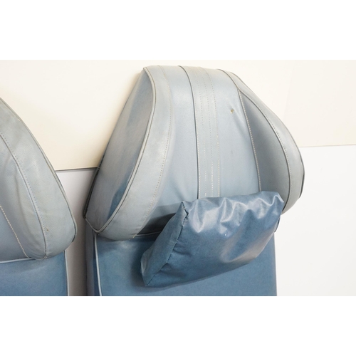 645 - Aviation - pair of passenger seats from an RAF transport command Bristol Britannia aircraft, upholst... 