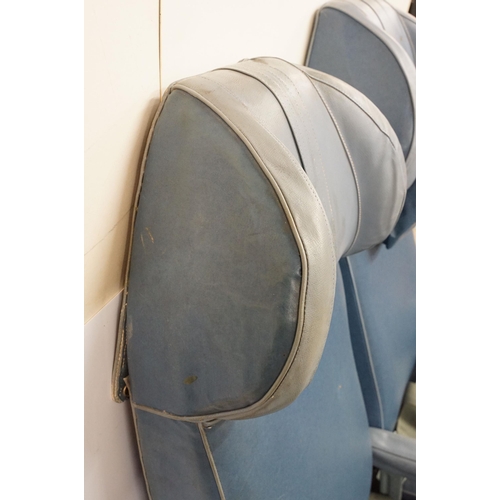 645 - Aviation - pair of passenger seats from an RAF transport command Bristol Britannia aircraft, upholst... 