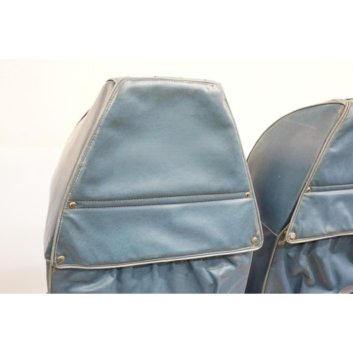 645 - Aviation - pair of passenger seats from an RAF transport command Bristol Britannia aircraft, upholst... 