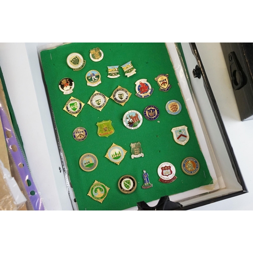 353 - A large and extensive collection of bowling badges from Wiltshire, Somerset, Bristol, Bath and surro... 