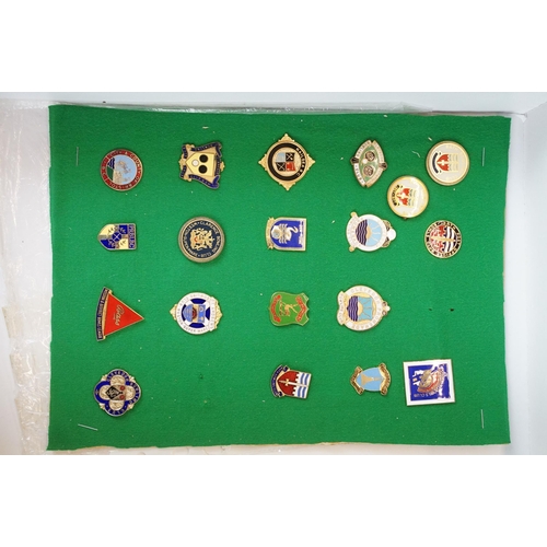 353 - A large and extensive collection of bowling badges from Wiltshire, Somerset, Bristol, Bath and surro... 