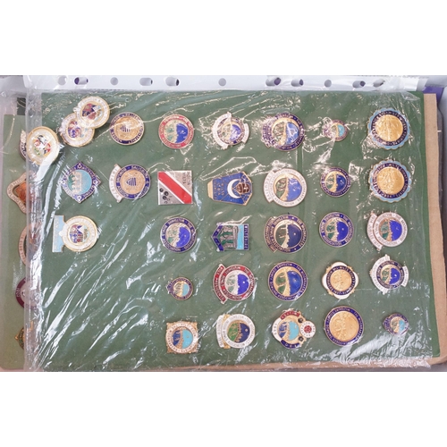 353 - A large and extensive collection of bowling badges from Wiltshire, Somerset, Bristol, Bath and surro... 