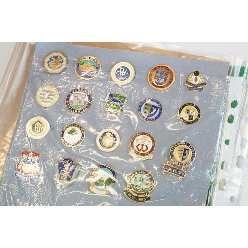 353 - A large and extensive collection of bowling badges from Wiltshire, Somerset, Bristol, Bath and surro... 